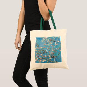 Almond Blossoms Blue Vincent van Gogh Art Painting Tote Bag