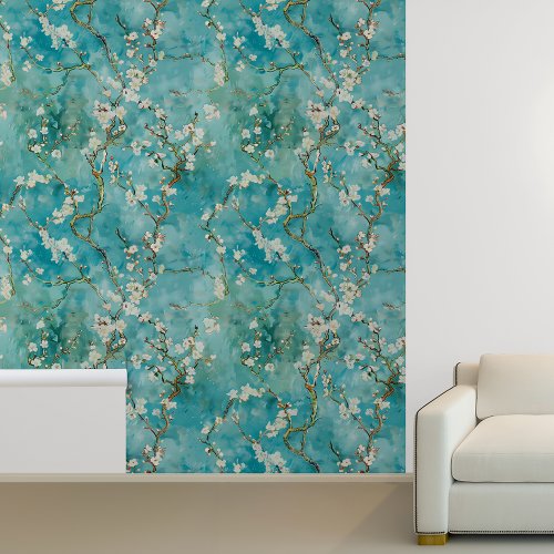 Almond Blossoms Blue Vincent Van Gogh Wallpaper