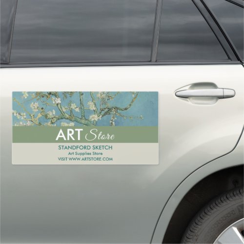 Almond Blossoms By Van Gogh Art Supplies Store Car Magnet
