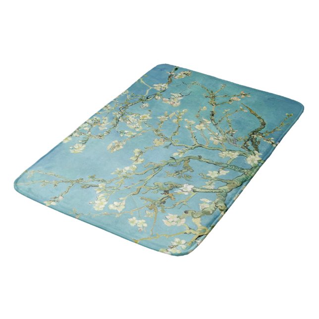 Almond Blossoms by van Gogh Bath Mat (Angled)