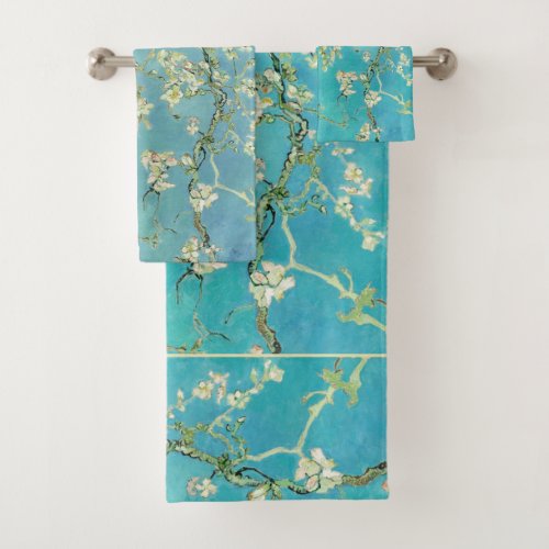 Almond Blossoms by van Gogh Bath Towel Set