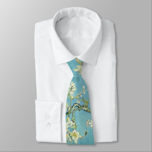 Almond Blossoms by van Gogh Neck Tie