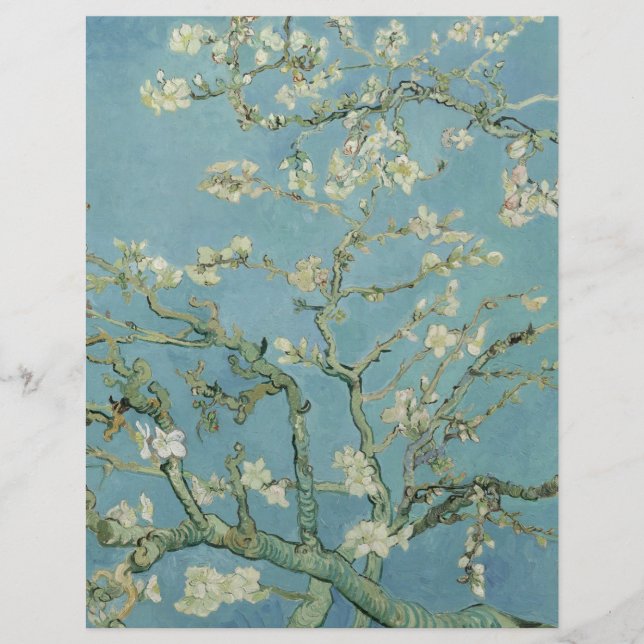 Almond Blossoms by Vincent Van Gogh Fine Art (Front)