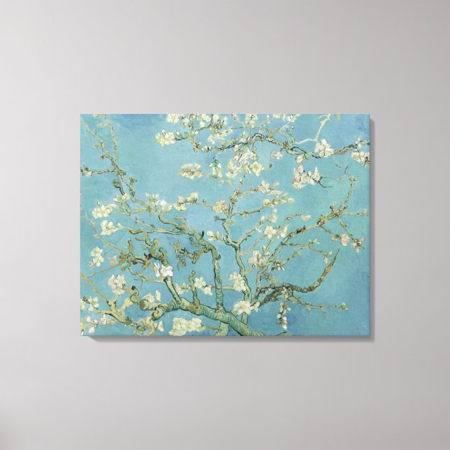 Almond Blossoms by Vincent Van Gogh Fine Art Canvas Print (Front)