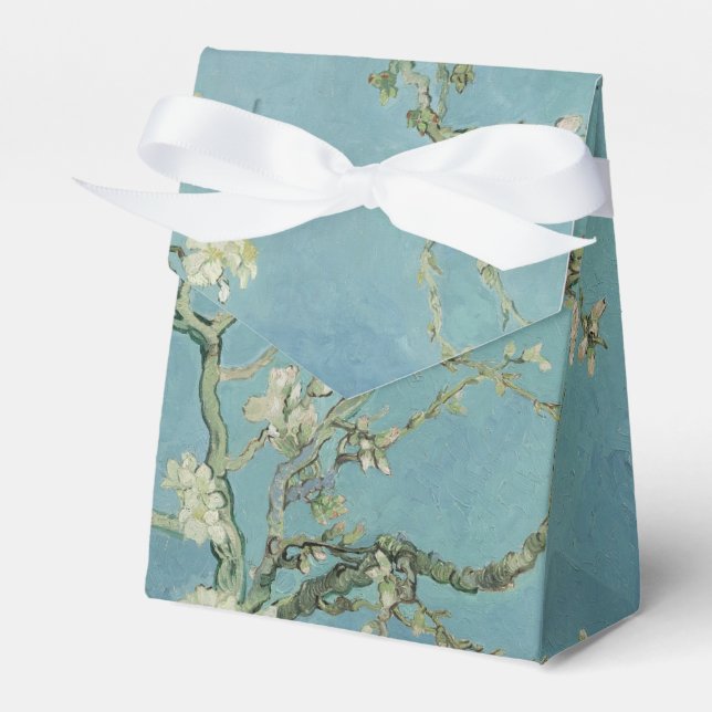 Almond Blossoms by Vincent Van Gogh Fine Art Favor Boxes (Front Side)