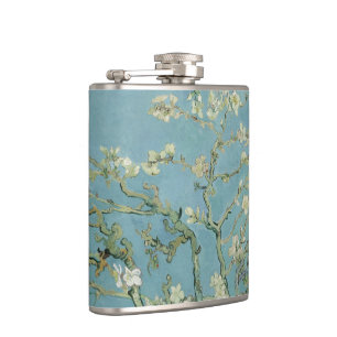 Almond Blossoms by Vincent Van Gogh Fine Art Flask