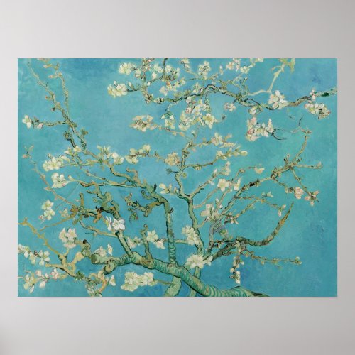 Almond Blossoms by Vincent Van Gogh Fine Art Poster