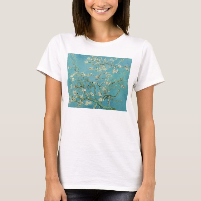 Almond Blossoms by Vincent Van Gogh Fine Art T-Shirt (Front)