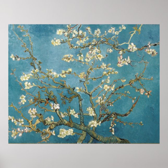 Almond Blossoms by Vincent van Gogh Poster (Front)