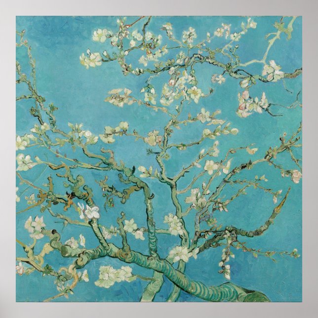 Almond Blossoms by Vincent van Gogh Poster (Front)