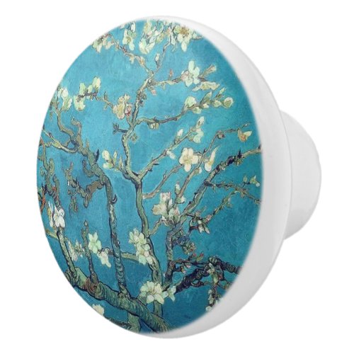 Almond Blossoms Ceramic Knob