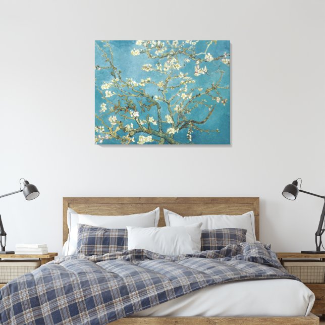Almond Blossoms ,Famous Painting Canvas Print (Insitu(Bedroom))