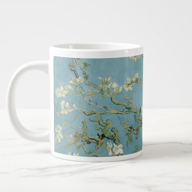 Almond Blossoms Painting by Van Gogh Giant Coffee Mug (Left)
