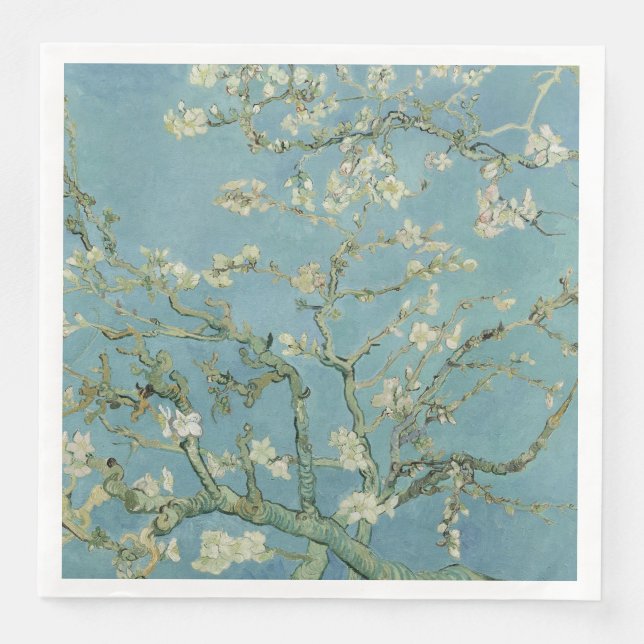 Almond Blossoms Painting by Van Gogh Paper Dinner Napkins (Front)