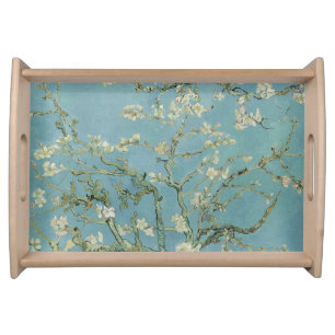 Almond Blossoms Painting by Van Gogh Serving Tray