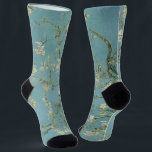 Almond Blossoms Painting by Van Gogh Socks<br><div class="desc">Almond Blossoms is a group of several paintings made in 1888 and 1890 by Vincent van Gogh in Arles and Saint-Rémy,  southern France of blossoming almond trees. Flowering trees were special to van Gogh. They represented awakening and hope. He enjoyed them aesthetically and found joy in painting flowering trees.</div>