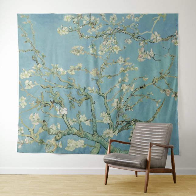 Almond Blossoms Painting by Van Gogh Tapestry (In Situ (Horizontal))