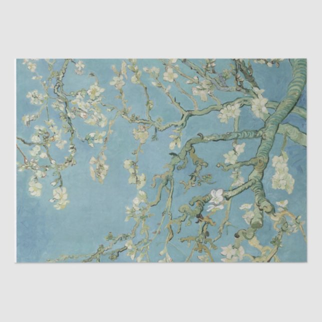Almond Blossoms Print Tissue Paper (Front)