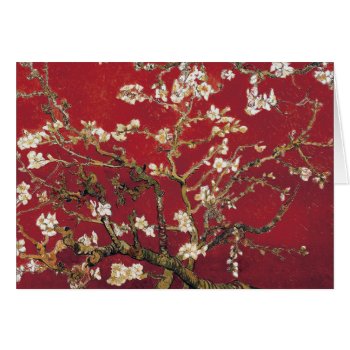 Almond Blossoms Red Vincent Van Gogh Art Painting by Then_Is_Now at Zazzle