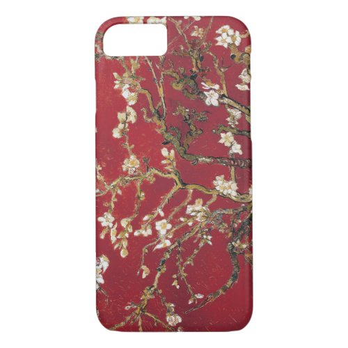 Almond Blossoms Red Vincent van Gogh Art Painting iPhone 87 Case
