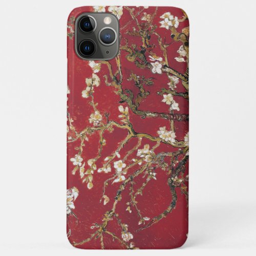 Almond Blossoms Red Vincent van Gogh Art Painting iPhone 11 Pro Max Case