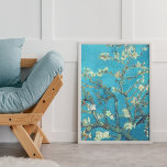 Almond Blossoms unframed Poster<br><div class="desc">Almond Blossoms is one of several paintings made in 1888 and 1890 by Vincent van Gogh in Arles and Saint-Rémy, southern France. This colorful poster is available in a variety of sizes and features shades of teal, blue, gray and almond white. Frames (not included) are also available in various sizes...</div>