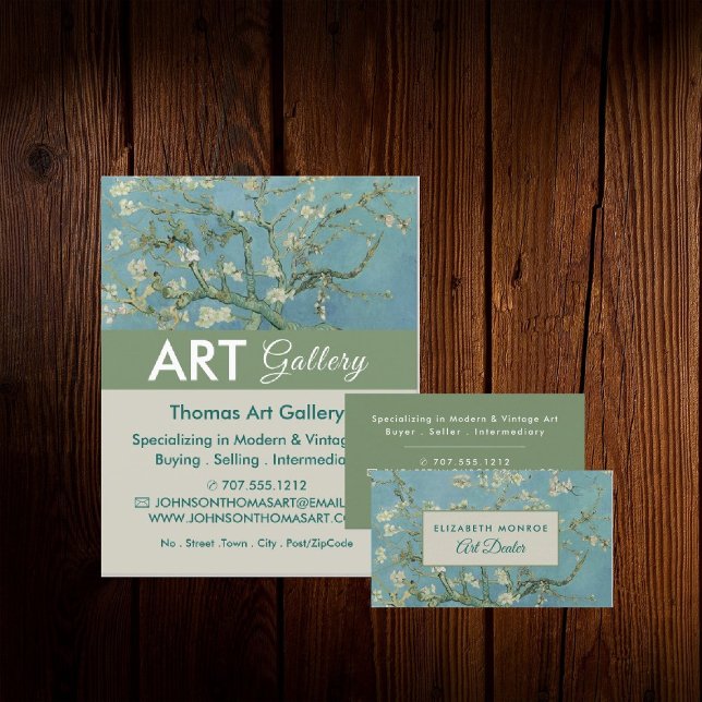 Almond Blossoms, Van Gogh, Art Dealer, Gallery Flyer (Creator Uploaded)