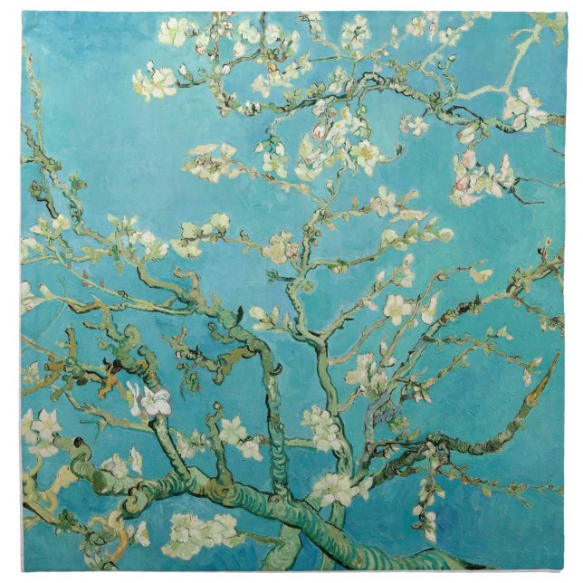 Almond Blossoms | Vincent van Gogh Cloth Napkin (Front)