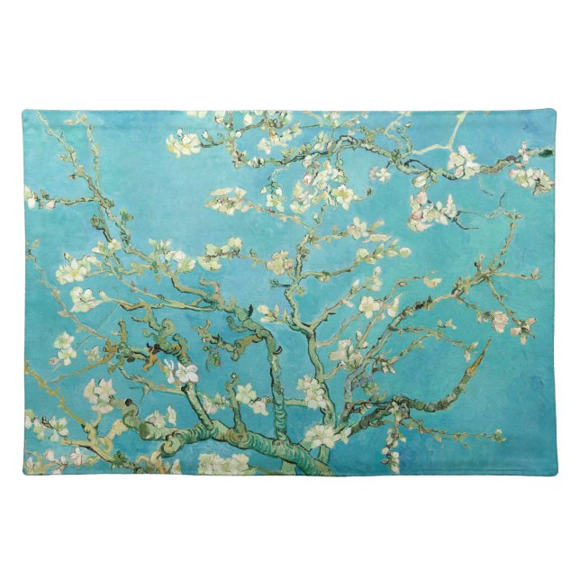 Almond Blossoms | Vincent van Gogh Cloth Placemat (Front)