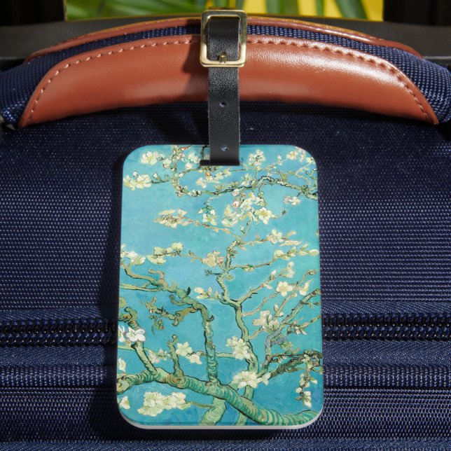 Almond Blossoms | Vincent van Gogh Luggage Tag (Front Insitu 2)