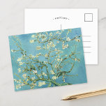 Almond Blossoms | Vincent van Gogh Postcard<br><div class="desc">Almond Blossoms (1890) by Dutch artist Vincent van Gogh (1853-1890). Van Gogh's Almond Blossoms painting showcases delicate white flowers set against a vibrant turquoise sky, symbolizing new life and renewal. Inspired by Japanese art, the elegant branches and flowing lines create a sense of serenity and natural beauty. The textured brushstrokes...</div>