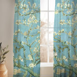 Almond Blossoms | Vincent van Gogh Sheer Curtains<br><div class="desc">Almond Blossoms (1890) by Dutch artist Vincent van Gogh (1853-1890). Van Gogh's Almond Blossoms painting showcases delicate white flowers set against a vibrant turquoise sky, symbolizing new life and renewal. Inspired by Japanese art, the elegant branches and flowing lines create a sense of serenity and natural beauty. The textured brushstrokes...</div>