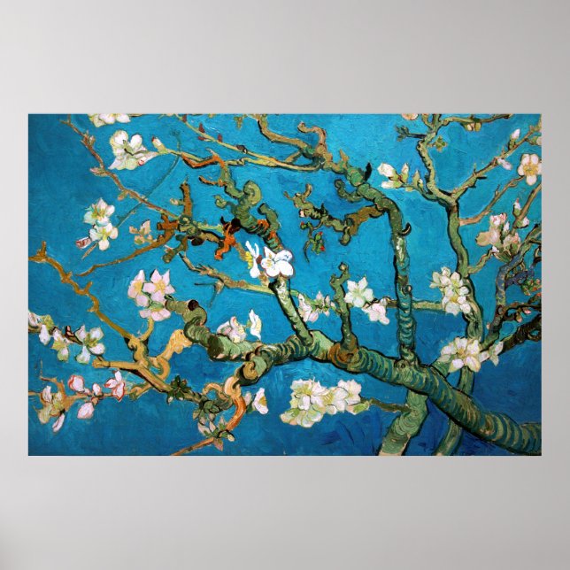 Almond Branches in Bloom Detail, Van Gogh Poster (Front)