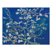 Almond Branches in Bloom (Indigo) | Van Gogh |
