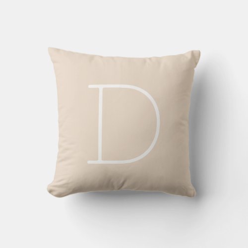 Almond Brown Customize Front  Back For Gifts Throw Pillow