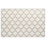 Almond Brown Moroccan Trellis Pattern Fabric