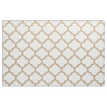Almond Brown Moroccan Trellis Pattern Fabric