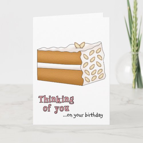 Almond Cake Birthday Card