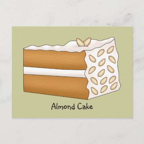 Almond Cake Recipe Card