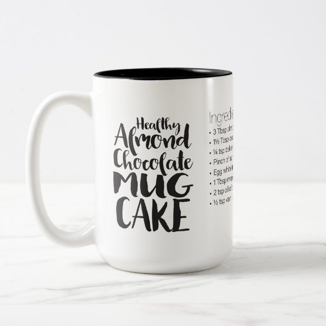 Almond Chocolate Mug Cake Recipe—LRG MUG (Left)