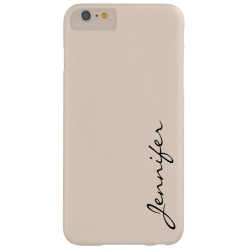 Almond color background barely there iPhone 6 plus case
