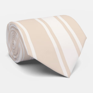 Almond Color Stripe Funky Pattern Neck Tie