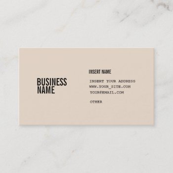 Almond Condensed Fonts Business Card by RicardoArtes at Zazzle