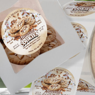 Almond Cookies Professional Packaging Label 