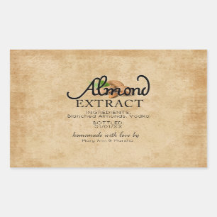 Almond Extract Rectangular Sticker