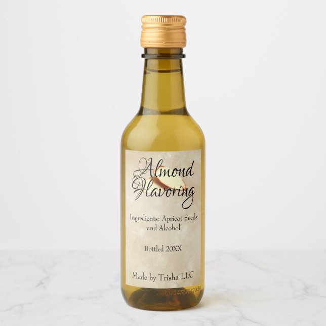 Almond Flavoring Custom Label (Front)