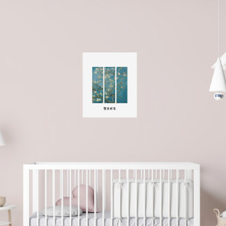 ALMOND FLOWER TREE PAINTING POSTER