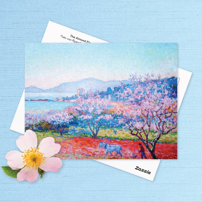 Almond Flowers Orchard Théo van Rysselberghe Postcard (Creator Uploaded)