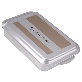Almond High End Solid Color Cake Pan by GraphicsByMimi at Zazzle