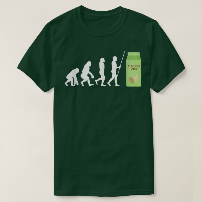 Almond Milk Dairy Free Vegan Milk Plant Based Prod T-Shirt (Design Front)